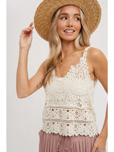 Load image into Gallery viewer, Crochet Cami Top