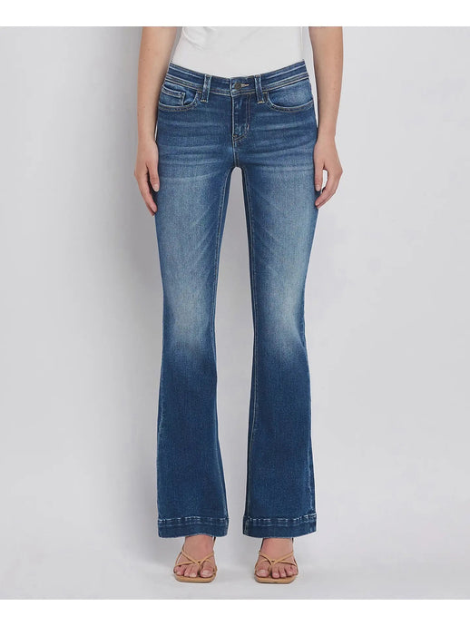 Low Rise Back Yoke Bootcut Jeans