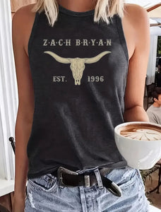 Zach Bryan Graphic Racerback Tank