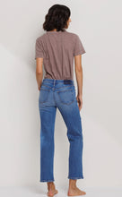 Load image into Gallery viewer, Mid Rise Ultra Stretch Slim Straight Jeans