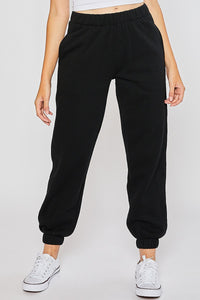 Fleece Elastic Waist Band Jogger