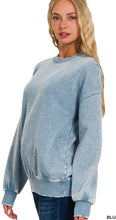 Load image into Gallery viewer, Acid Wash Fleece Oversized Pullover