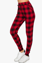 Load image into Gallery viewer, Buttery Soft Plaid Print Joggers