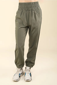 High Waisted Cargo Active Joggers w/ Pockets