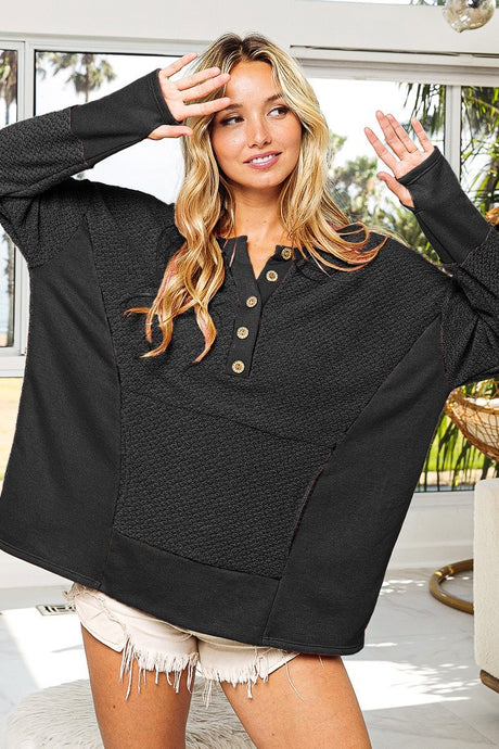 Sugar Knit Kangaroo Pocket Top