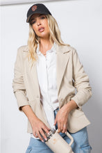 Load image into Gallery viewer, Ponte One Button Front /W Patch Pocket Blazer