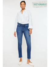 Load image into Gallery viewer, Cane Mid Rise Slim Straight Leg KanCan Jeans