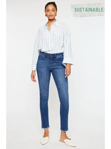 Cane Mid Rise Slim Straight Leg KanCan Jeans