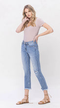Load image into Gallery viewer, Mid Rise Crop Slim Straight Lovervet Jeans