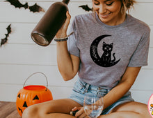 Load image into Gallery viewer, Cat on Moon Tee