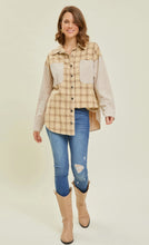 Load image into Gallery viewer, Plus Western Inspired Washed Plaid Shirt