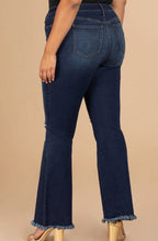 Load image into Gallery viewer, Plus High Rise Distressed Flare Jean