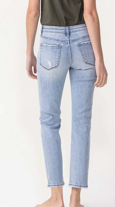 Mid Rise Slim Fit Straight Vervet Jeans
