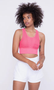 Laser Cut Seamless Sports Bra