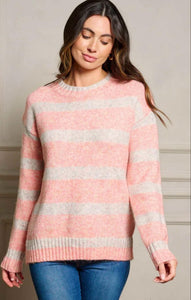 Color Block Striped Sweater