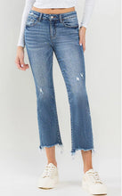 Load image into Gallery viewer, Mid Rise Cropped Straight Vervet Jeans