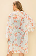 Load image into Gallery viewer, Floral Print Kimono Cardigan