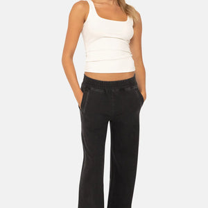 Square Neck Ribbed Tank Top