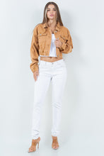 Load image into Gallery viewer, Elasticated Waist Relaxed Fit Denim Jacket
