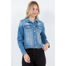 Load image into Gallery viewer, Stretch Classic Trucker Denim Jacket