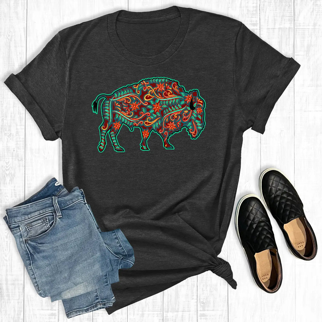 Floral Buffalo Tee