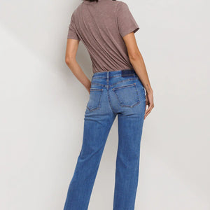 Mid Rise Ultra Stretch Slim Straight Jean