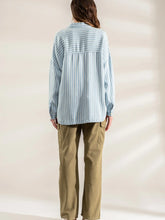 Load image into Gallery viewer, Striped Button Down Shacket