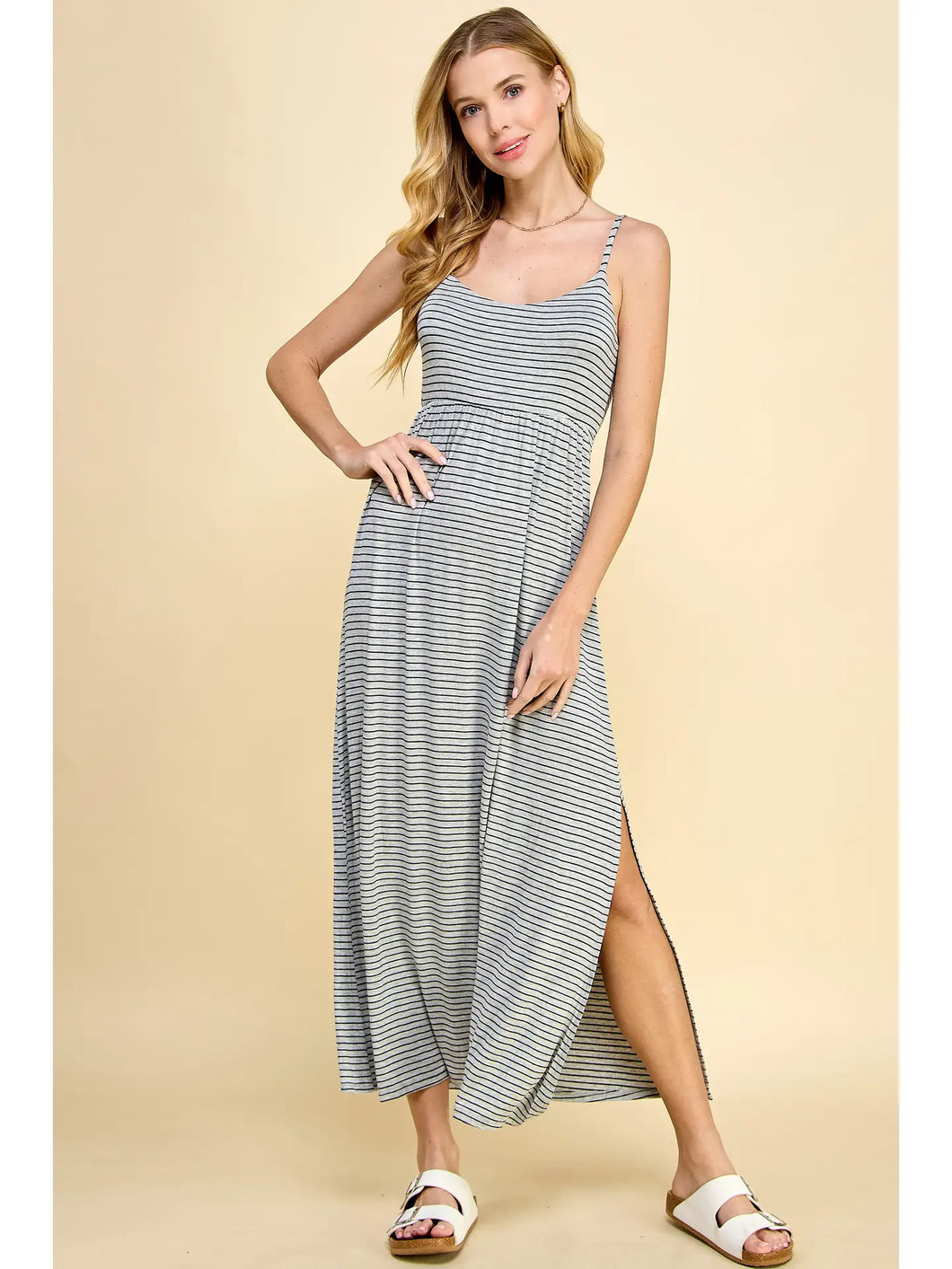 Slip Stripe Maxi Dress