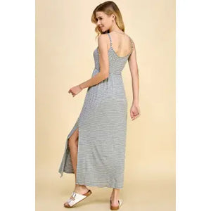 Slip Stripe Maxi Dress