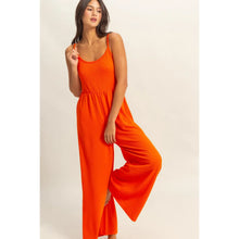 Load image into Gallery viewer, Scoop Neck Sleeveless Wide Leg Jumpsuit