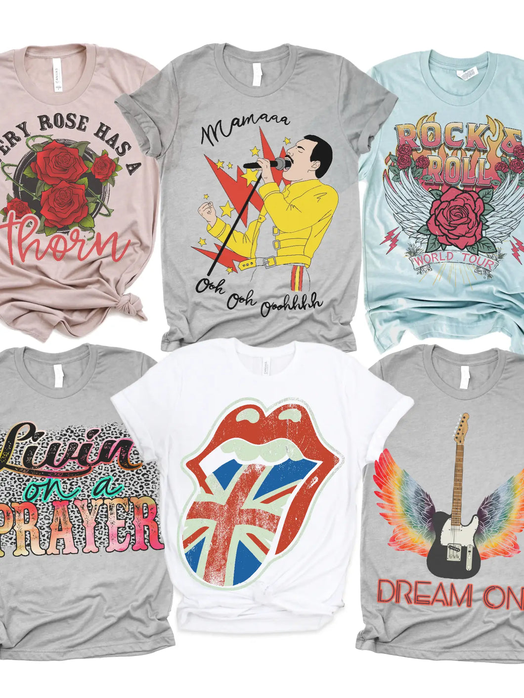 Classic Rock and Roll Vintage Concert Band Tee