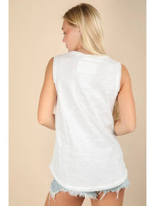 Solid Knit Sleeveless Comfy Top