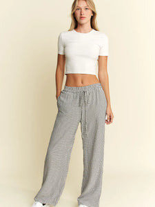 Checkered Print Boxer Pants