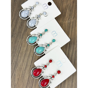 3-Kind Western Style Dangle Earrings