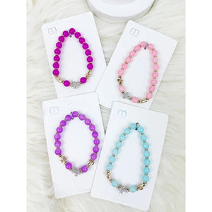 Soft Tone Cross Charm Bracelet
