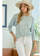 Load image into Gallery viewer, Patchwork Sleeve Knit Top