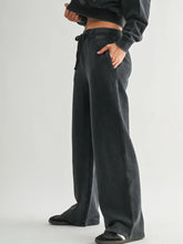Load image into Gallery viewer, Mineral Wash Luxe Wide-Leg Sweatpants