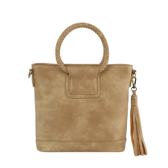 Braided Top Handle Tote