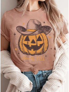 Howdy Fall Pumpkin Cowboy Graphic