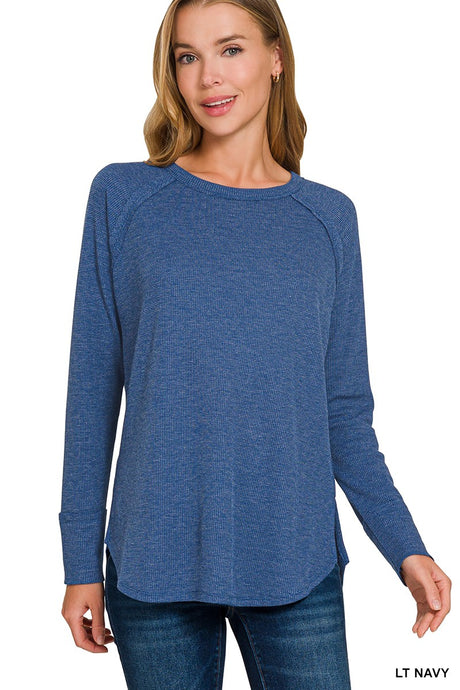 Baby Waffle Long Sleeve Top