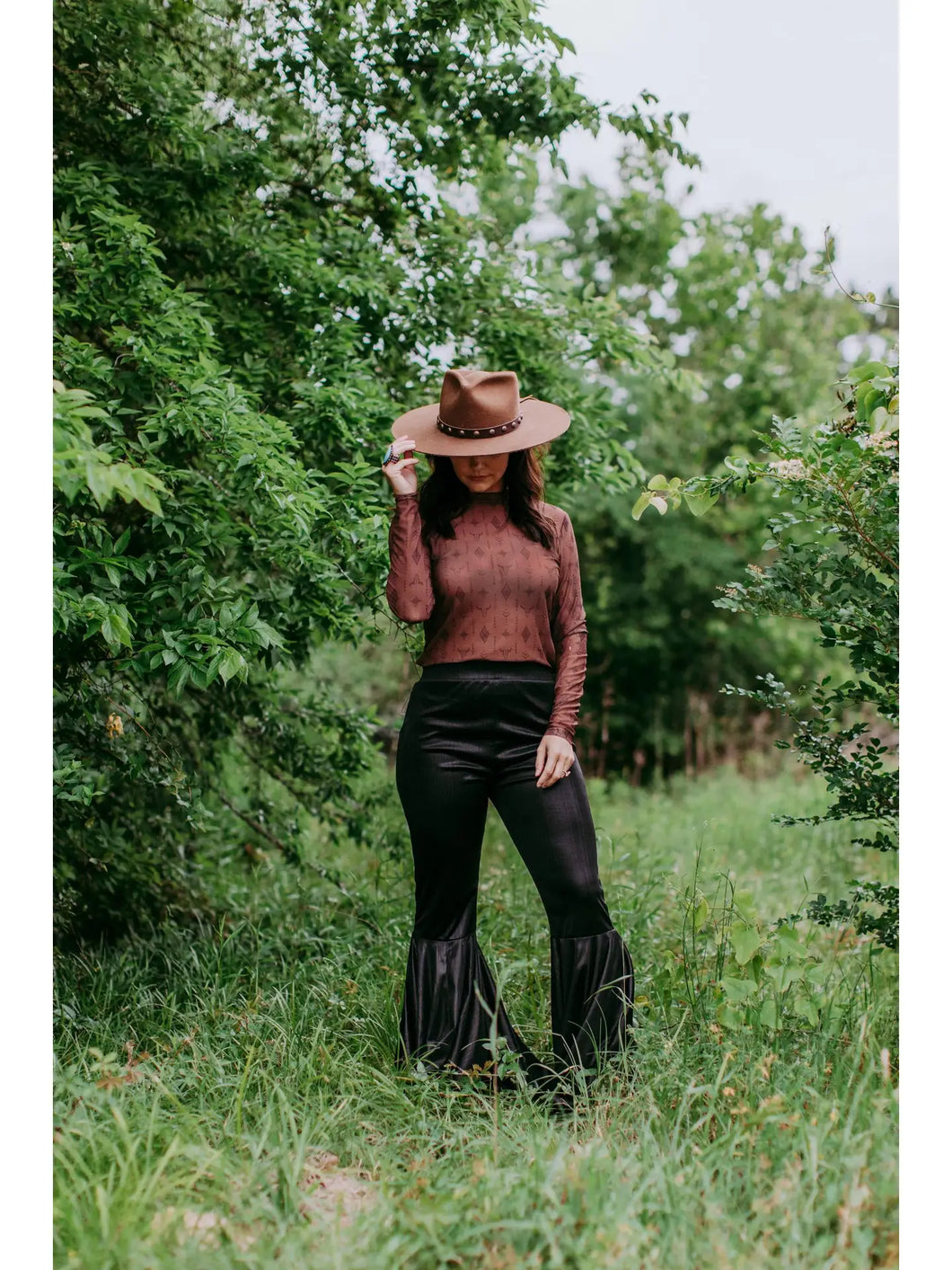 Sonora Aztec Ls Mesh Top