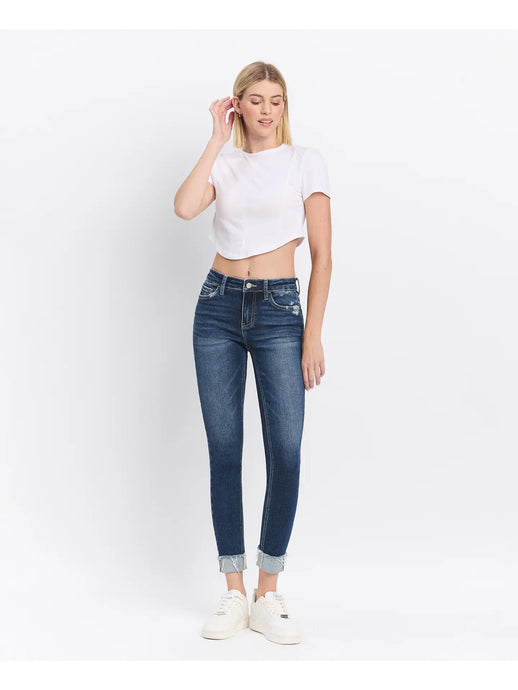 Mid Rise Cuffed Skinny Lovervet Jeans