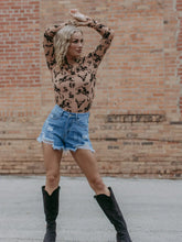 Load image into Gallery viewer, Cowboy Velvet Mesh Top