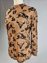 Load image into Gallery viewer, Cowboy Velvet Mesh Top