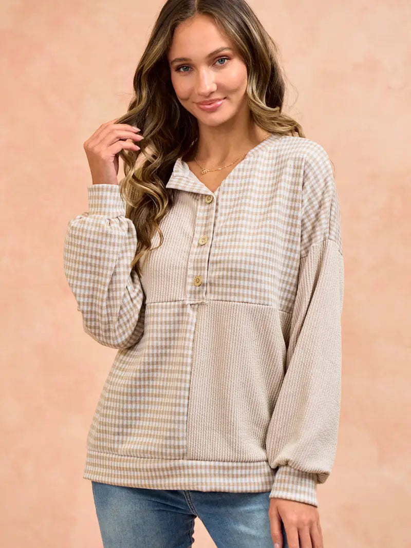 Check Mate Long Sleeves Top