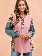 Load image into Gallery viewer, Stand By Me Animal Print Solid Rib Top