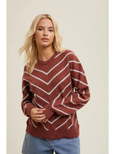 Load image into Gallery viewer, Chevron Knit Sweater