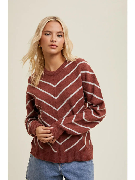 Chevron Knit Sweater