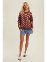 Load image into Gallery viewer, Chevron Knit Sweater