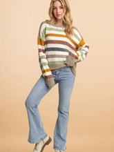 Load image into Gallery viewer, Multicolor Stripe Sweater